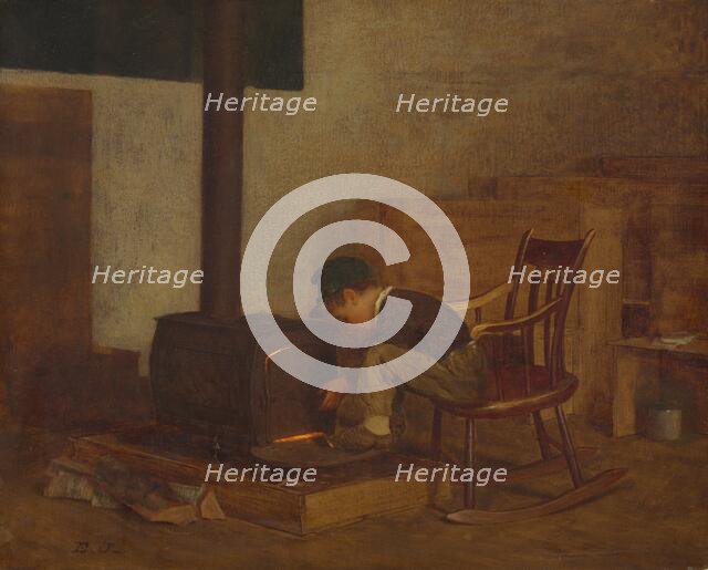The Early Scholar, c. 1865. Creator: Eastman Johnson.