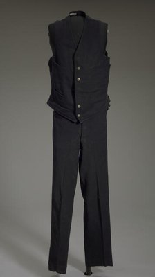 Uniform vest and trousers owned by Pullman Porter Robert Thomas, ca. 1920. Creators: Unknown, Robert Jackson Thomas.