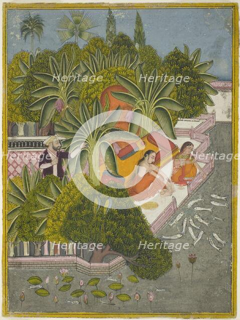 Royal Women Feeding Fish, c. 1740. Creator: Unknown.