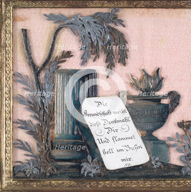 Greeting Card..., ca. 1810. Creator: Johannes Endletzberger.