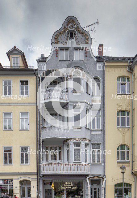 Jugenstil House, Graben 39, Weimar, Germany, (1904), 2018. Artist: Alan John Ainsworth.