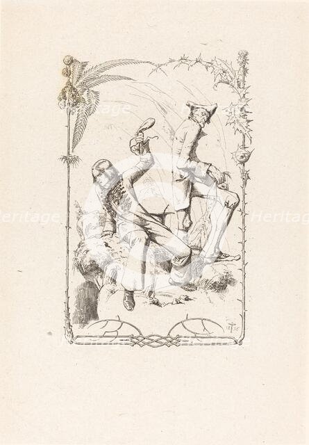 Peter Schlemihl with the Bag of Money, 1836. Creator: Adolf Schrödter.