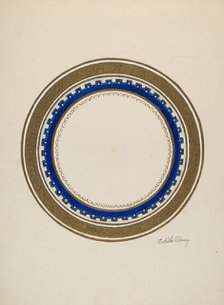 Plate, c. 1940. Creator: Edith Olney.