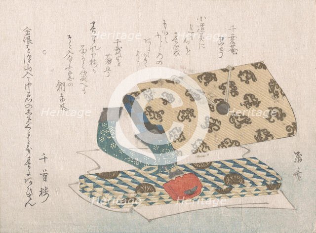 Pocketbook with Its Fittings, 19th century., 19th century. Creator: Shinsai.