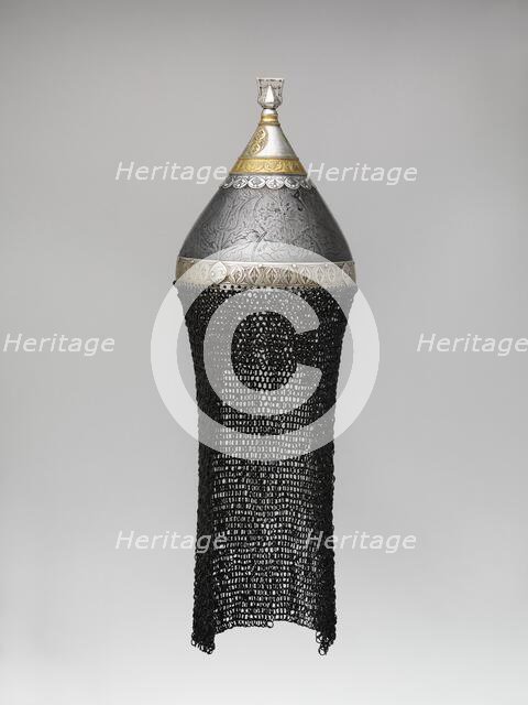 Helmet, Turkish, dated A.H. 1196/A.D. 1781-82. Creator: Unknown.