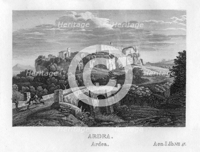 The town of Ardea, Lazio, Italy, c1833. Artist: Unknown
