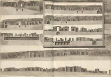 Cross-sections, which show the different aspects of the buildings shown in the plan of Pom..., 1804. Creator: Francesco Piranesi.