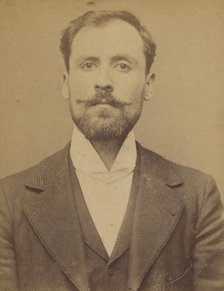 Bertani. Orsini. 24 ou 25 ans, né à Florence (Italie). Sans profession. Anarchiste. 18/3/94, 1894. Creator: Alphonse Bertillon.