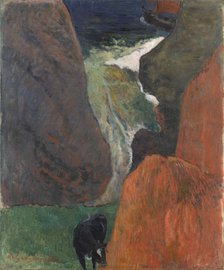 Marine avec vache, 1888. Creator: Gauguin, Paul Eugéne Henri (1848-1903).
