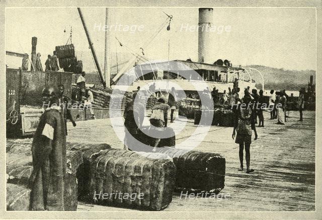 'Loading a Cargo of Cotton', c1948. Creator: Unknown.