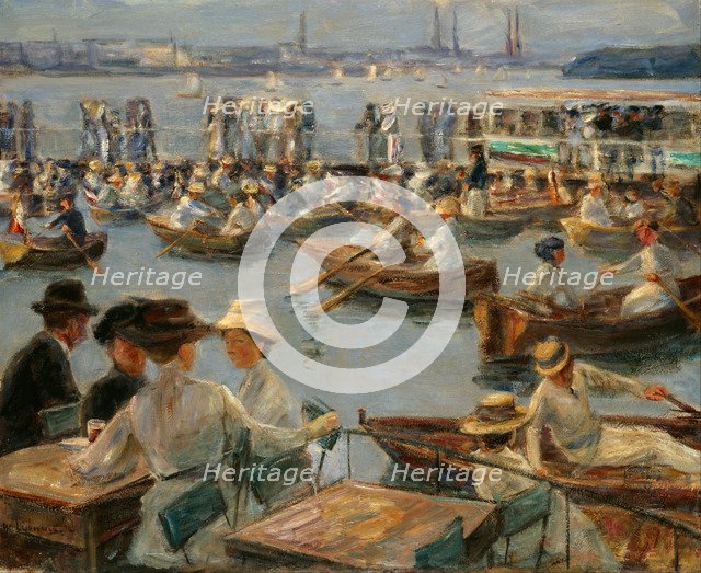 On the Alster in Hamburg, 1910. Artist: Liebermann, Max (1847-1935)