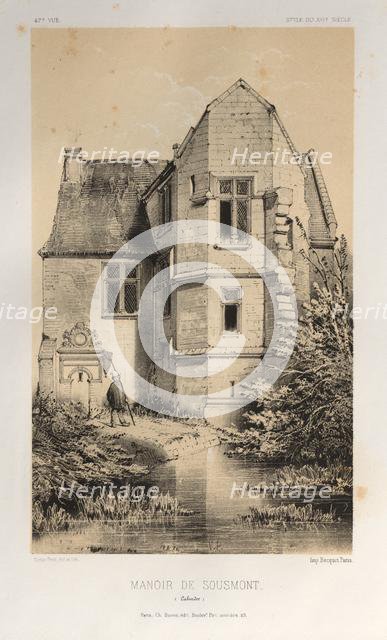 ...Pl. 47, Manoir De Sousmont (Calvados), 1860. Creator: Victor Petit (French, 1817-1874).
