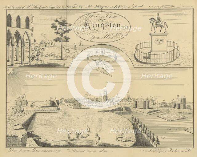 The East View of Kingston Upon Hull, 1735, (1869).  Creator: Inigo Haynes.