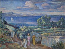 Return from a Swim, between 1909-1913. Creator: Jozef Pankiewicz.