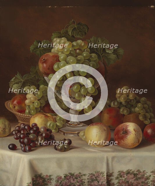 Still Life with Fruit, 1865. Creator: Magnus von Wright.