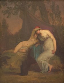 The Greek Poet Sappho and the Girl from Mytilene, 1809. Creator: Nicolai Abraham Abildgaard.