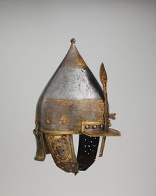 Helmet, possibly Turkish, Istanbul, in the style of Turkman armour, ca. 1500-1525. Creator: Unknown.