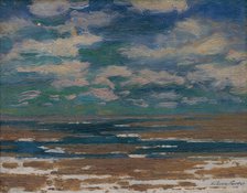 Landscape with Spring clouds, 1910-1930. Creator: Ferdinand Katona.
