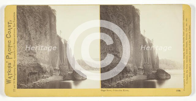 Cape Horn, Columbia River, 1867. Creator: Carleton Emmons Watkins.