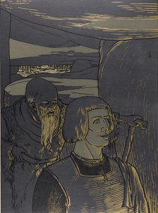 Illustration The Nibelungs, 1898-1901.