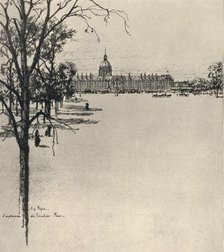 'The Esplanade of Les Invalides', 1915. Artist: Eugene Bejot.