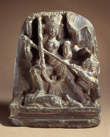 Durga Slaying the Buffalo Demon, 9th century. Creator: Unknown.