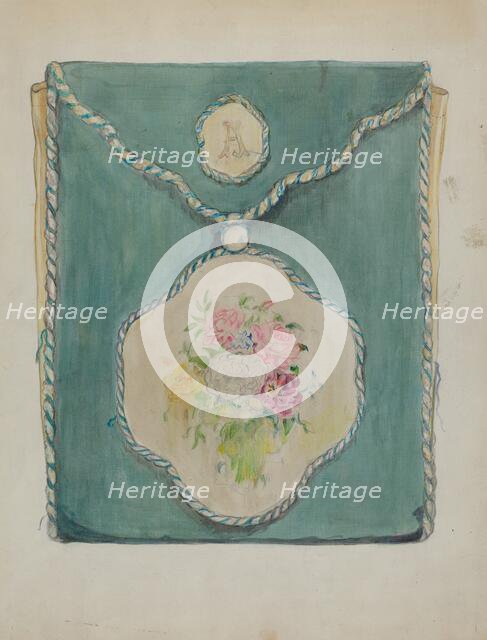 Handkerchief Folder, c. 1936. Creator: Cecily Edwards.