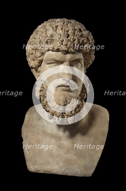 Colossal portrait of Lucius Verus, from Rome, 160-180. Artist: Unknown.