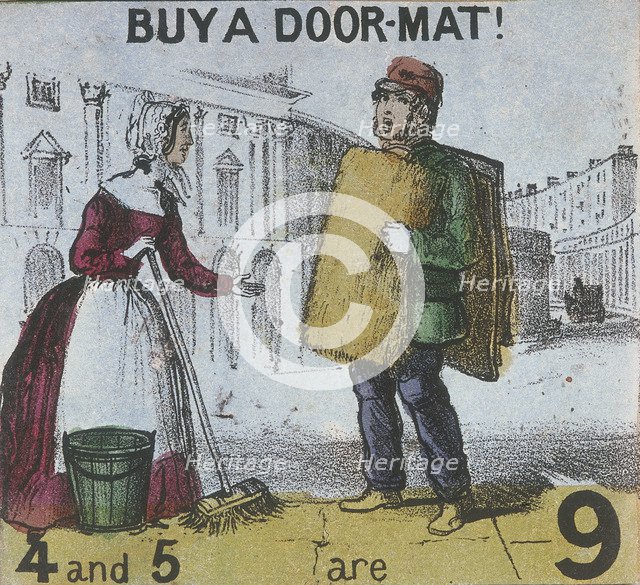 'Buy a Door-mat!', Cries of London, c1840. Artist: TH Jones