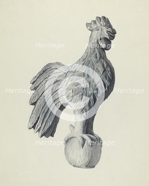 Cock Weather Vane, 1935/1942. Creator: Flora Merchant.