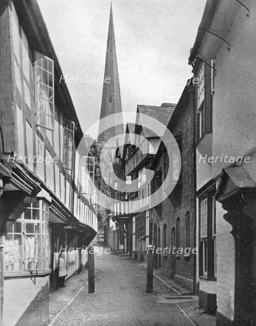 Church Lane, Ledbury, Herefordshire, 1924-1926.Artist: E Bastard