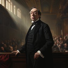 AI IMAGE - Portrait of Benjamin Disraeli, 1870s, (2023). Creator: Heritage Images.