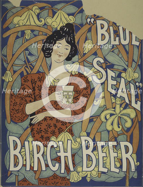 Blue Seal birch beer, c1895 - 1917. Creator: Unknown.