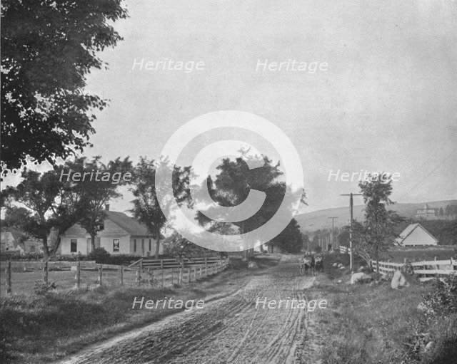 On the road to Echo Lake, White Mountains, New Hampshire, USA, c1900.  Creator: Unknown.