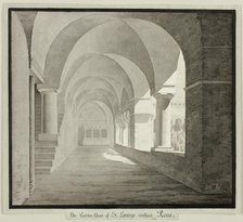 The Cloister of San Lorenzo Fuori le Mura, Rome, 1827. Creator: Unknown.