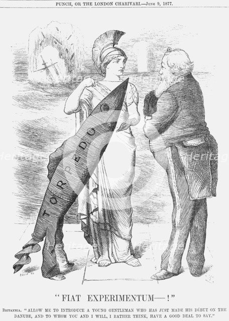 Fiat Experimentum-!, 1877.  Artist: Joseph Swain