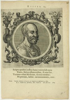Portrait of Ruffus, published 1574. Creators: Unknown, Johannes Sambucus.