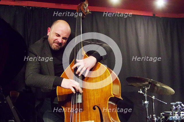 Mirko Scarcia, David Angol Quartet, Verdict Jazz Club, Brighton, East Sussex, 17 Feb 2023. Creator: Brian O'Connor.