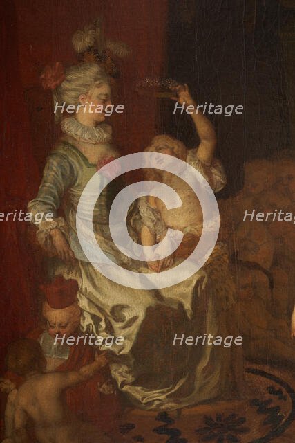 Scène de la comédie italienne jouée par une troupe d'enfants, between 1704 and 1706. Creator: Jean-Antoine Watteau.