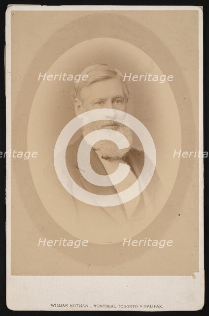 Portrait of Asa Gray (1810-1888), Before 1876. Creator: William Notman.