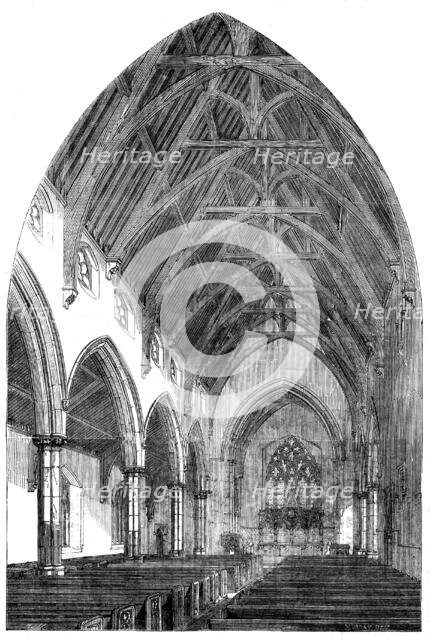 St. Nicholas' Church, Durham - interior, 1858. Creator: Murray.