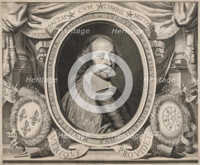 Cardinal Mazarin, 1660. Creator: Robert Nanteuil (French, 1623-1678).