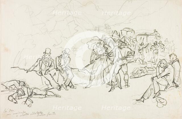 The Stagecoach Holdup, n.d. Creator: Bartolomeo Pinelli.