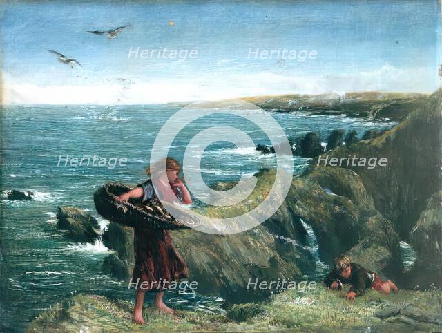 The Mushroom Gatherers, 1878. Creator: James Clarke Hook.