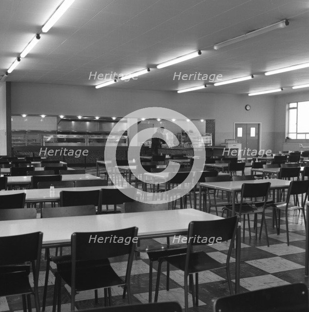 View of the canteen at the Park Gate Iron & Steel Co, Rotherham, 1964.  Artist: Michael Walters