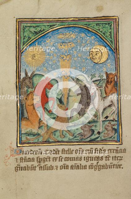 The Twelfth Sign before the Day of Judgment; Illustrated Vita Christi..., about 1480-1490. Creator: Unknown.