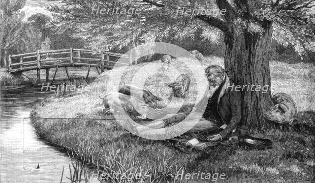 "Happy be thy Dreams!" by F. Dadd, 1881. Creator: W. I. Mosses.