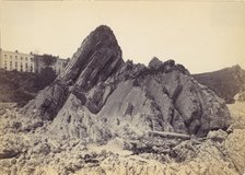 Goscar (God's Rock) and Croft Terrace, Tenby, Wales, 1870s. Creator: Francis Bedford.