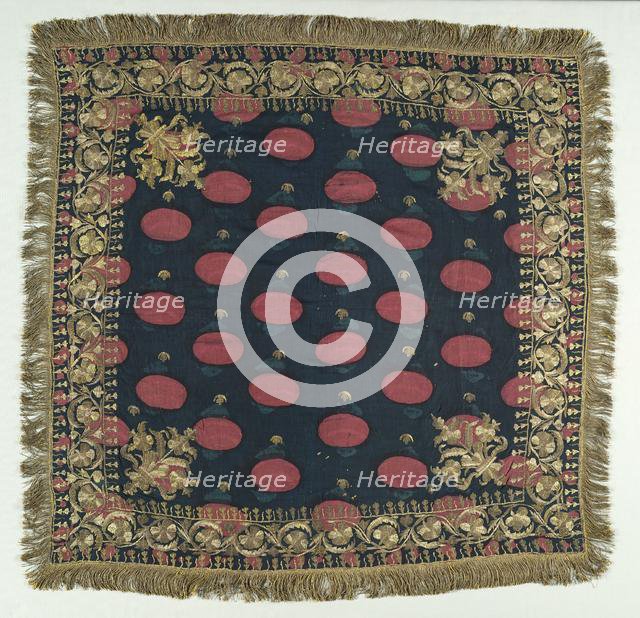 Embroidered Cover, 19th century. Creator: Unknown.