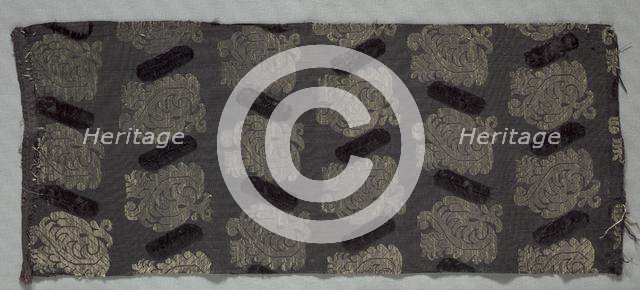 Brocaded Silk, 1600s. Creator: Unknown.